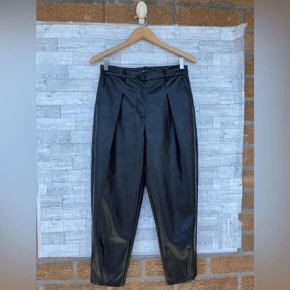 Seta Apparel Women's Leather Baggy Pants small - Picture 3 of 11